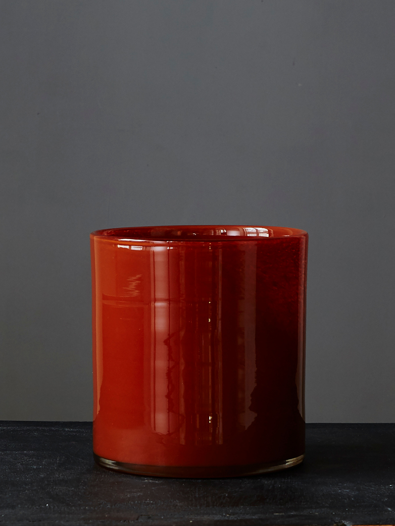Candle Holder Brick Rust