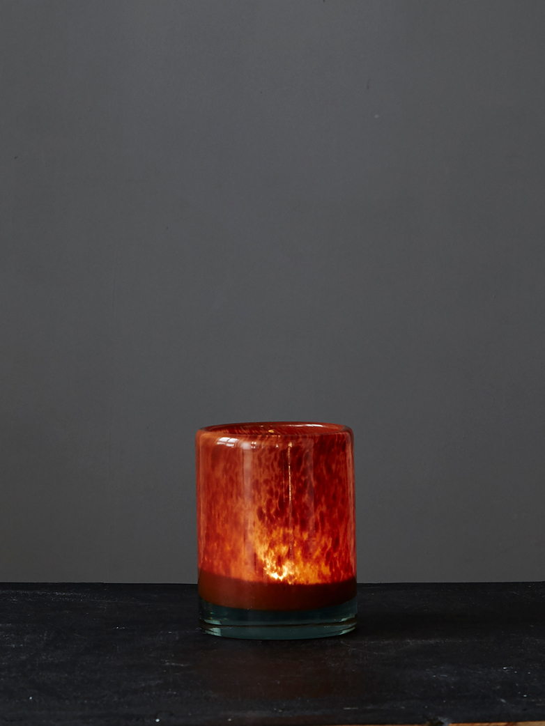 Candle Holder Brick Rust - Medium