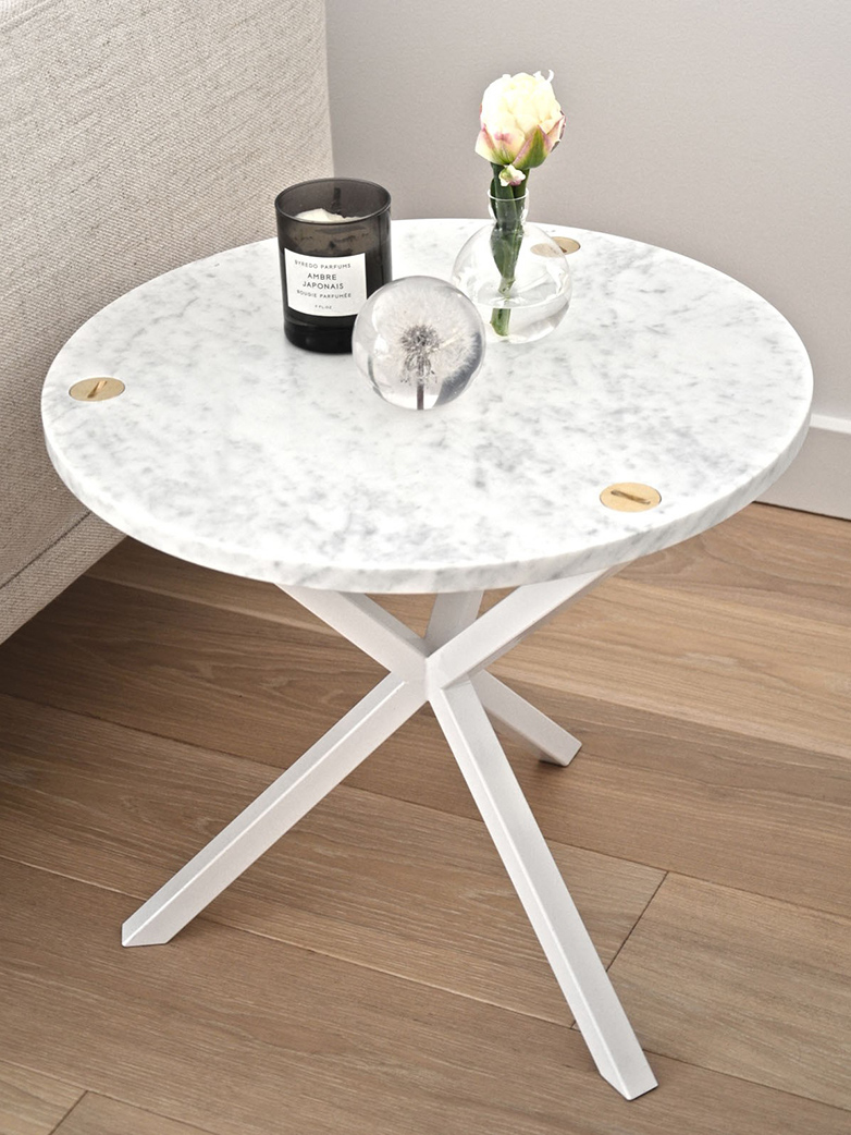Round Side Table Marble