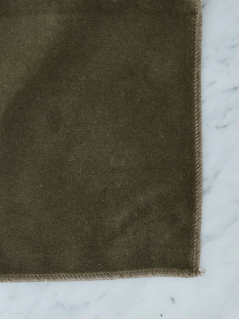 190 cm - Smooth Velvet Grege - Fixed cover