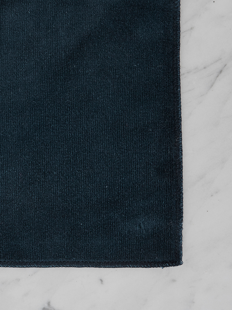 190 cm - Smooth Velvet Navy - Fixed cover