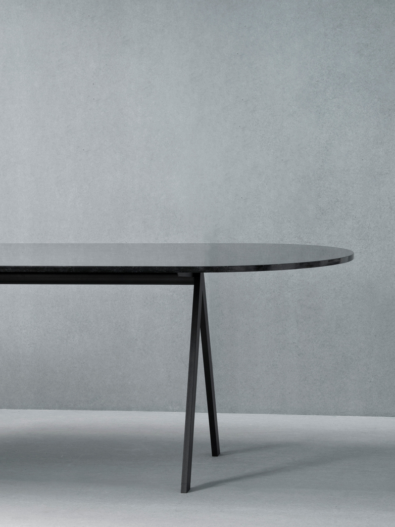 Saw Table Black Marble