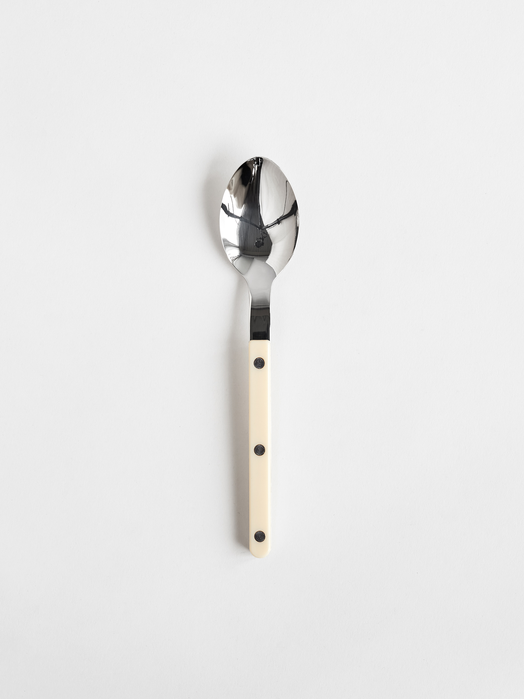 13164 9bf4ab66b6 Bistrot Soup Spoon Shiny Solid Ivory Portrait
