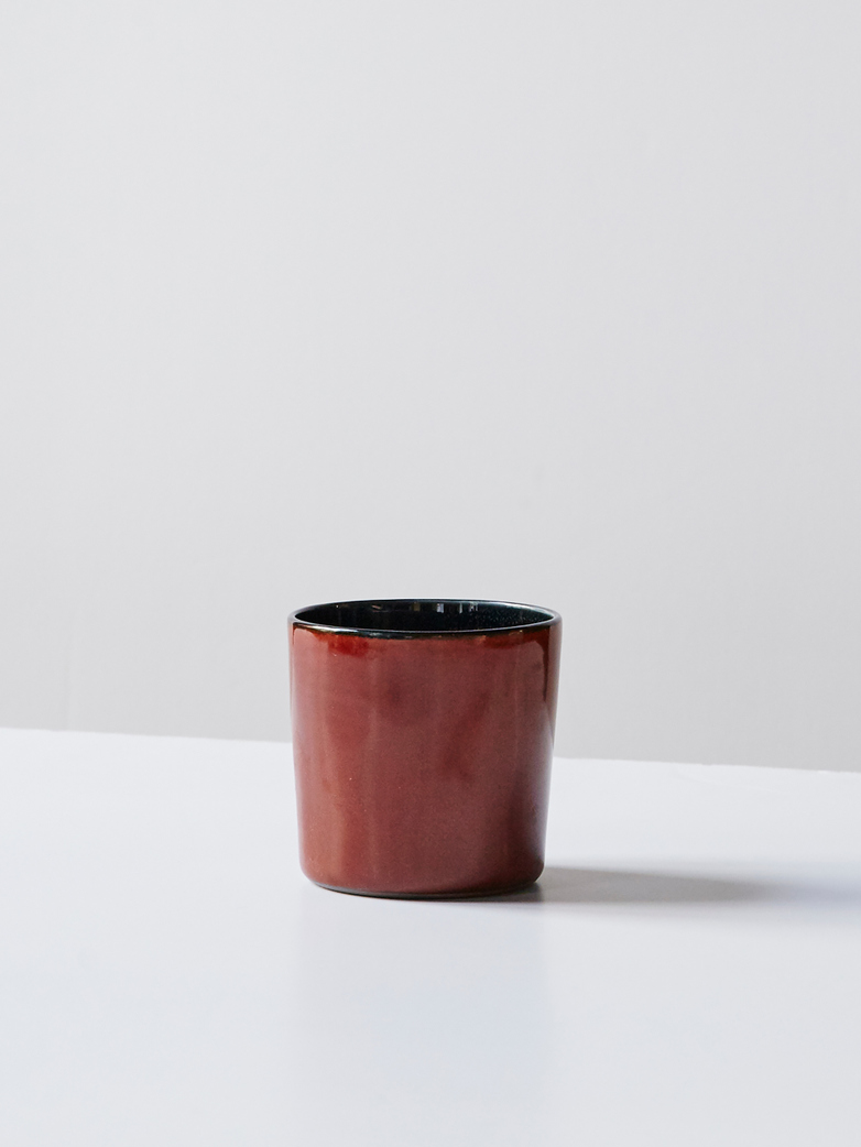 Goblet Cylinder High - Rust Dark Blue