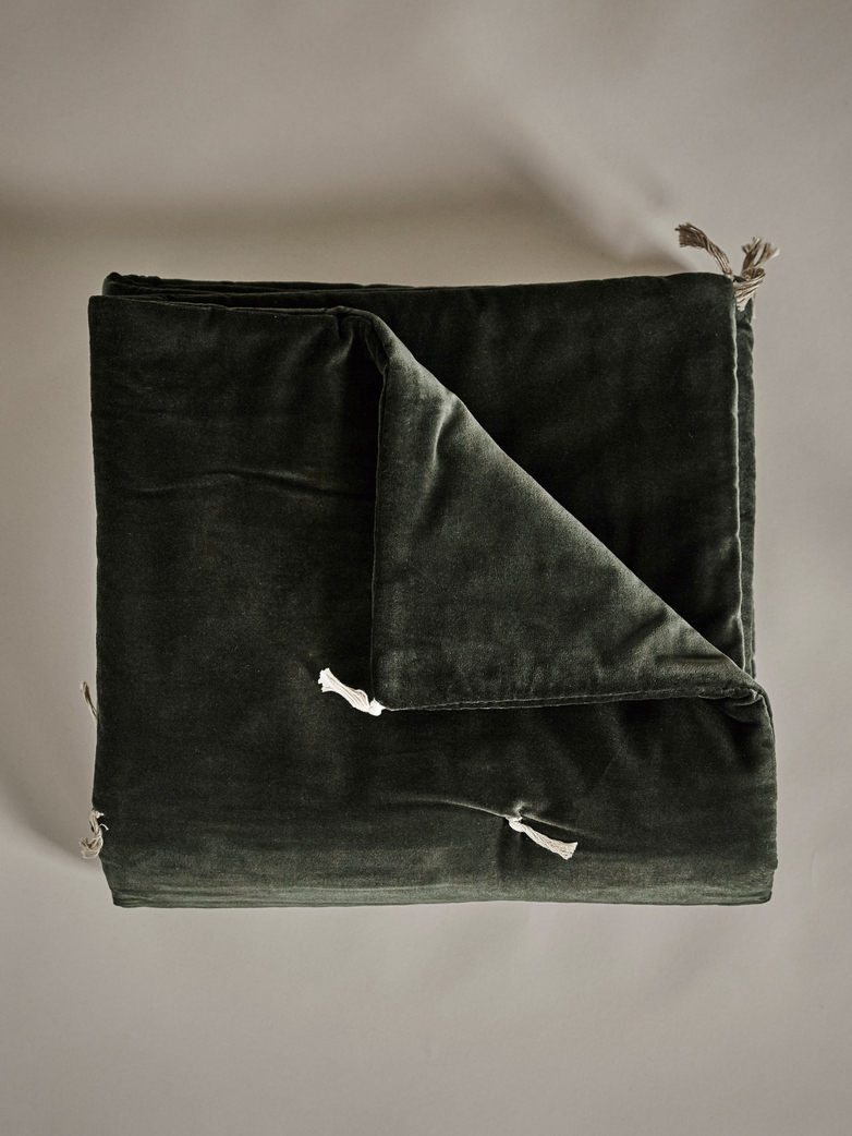 Velvet Sofacover – Carbone Dark Green