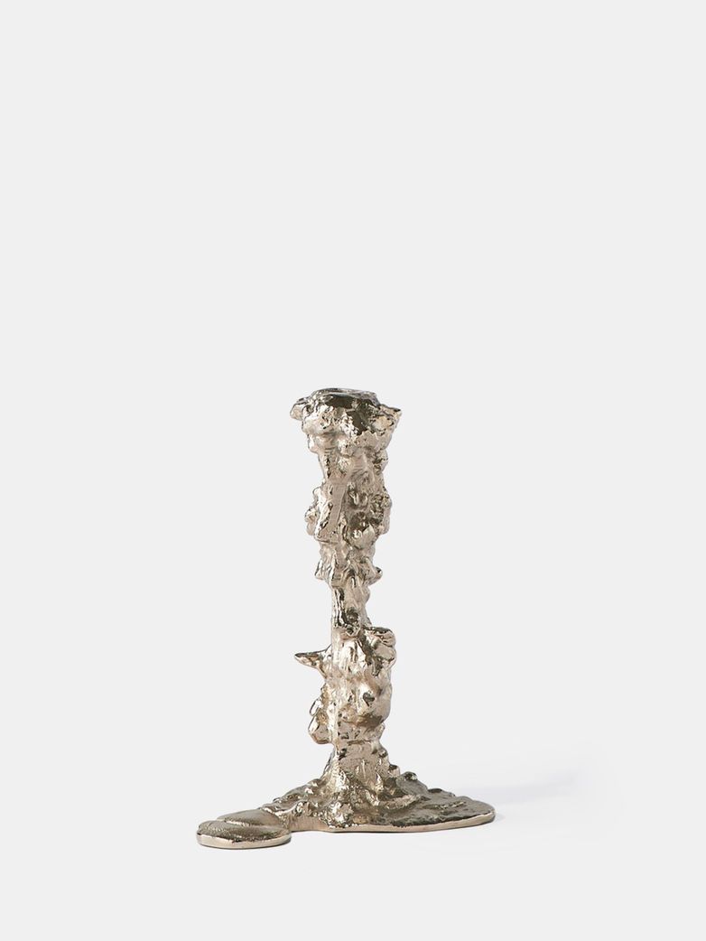Pols Potten — Drip Candle Holder Large Silver — undefined Artilleriet