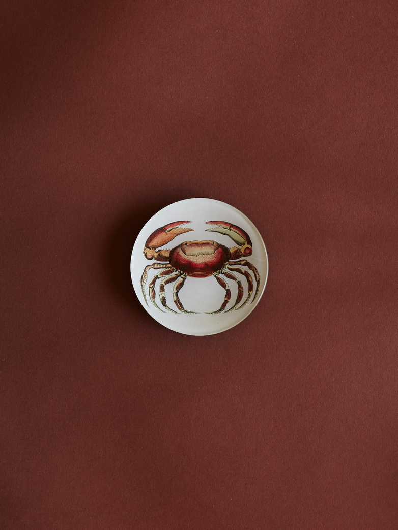 Oval Crab Round Plate
