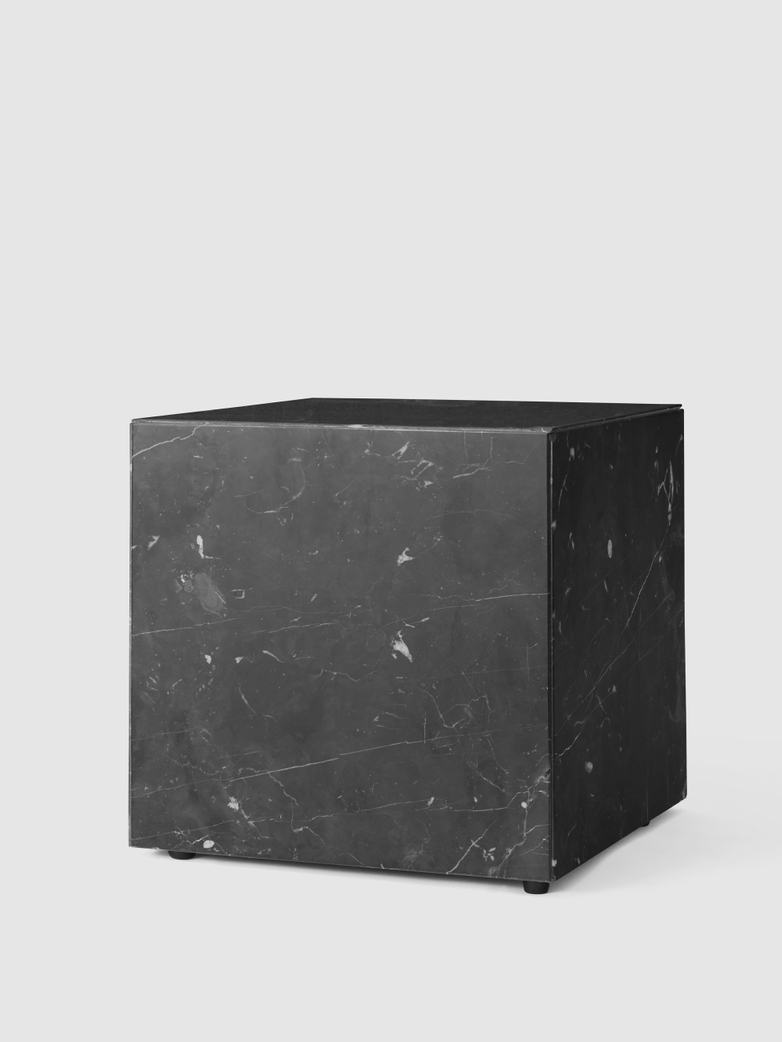Plinth Cubic Black Marble