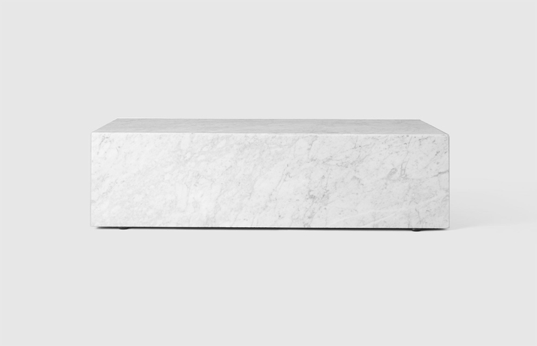 Plinth Low White Marble