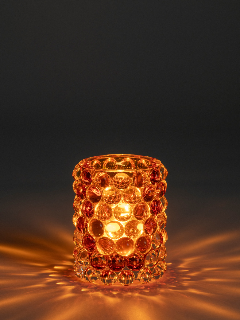 Hurricane Lamp Boule Amber