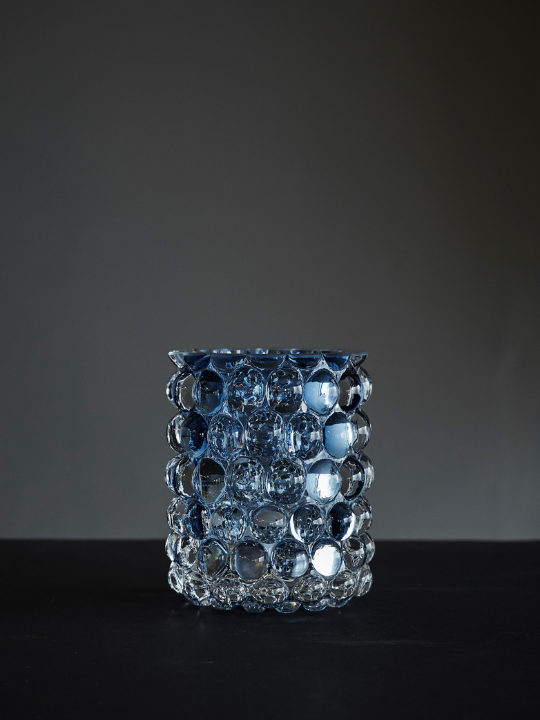 Hurricane Lamp Boule Smoke Blue