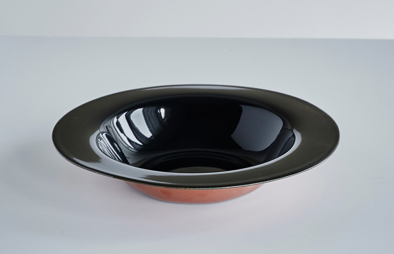 Terres de Rêves - Degustation Large Round Dark Blue and Rust