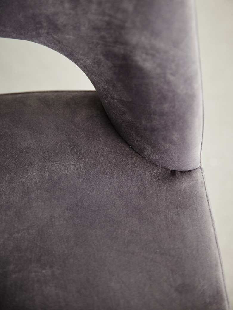 Chair Holy Velvet Grey