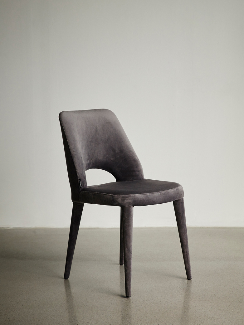 Chair Holy Velvet Grey