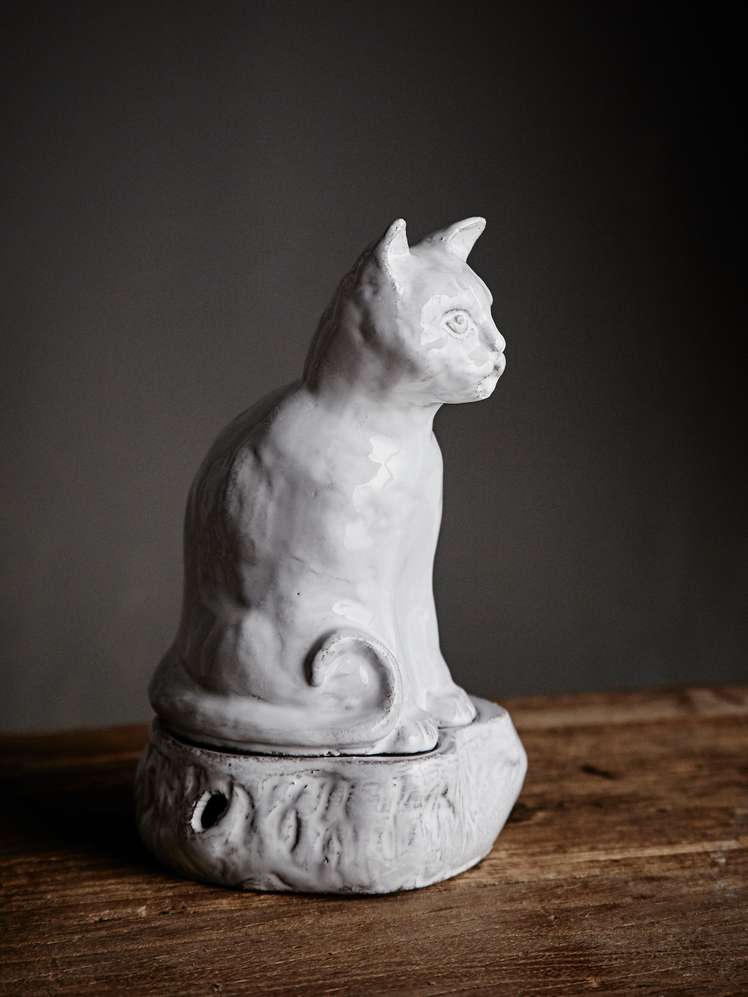 Astier de Villatte — Setsuko Cat Incense Burner — Incense holders