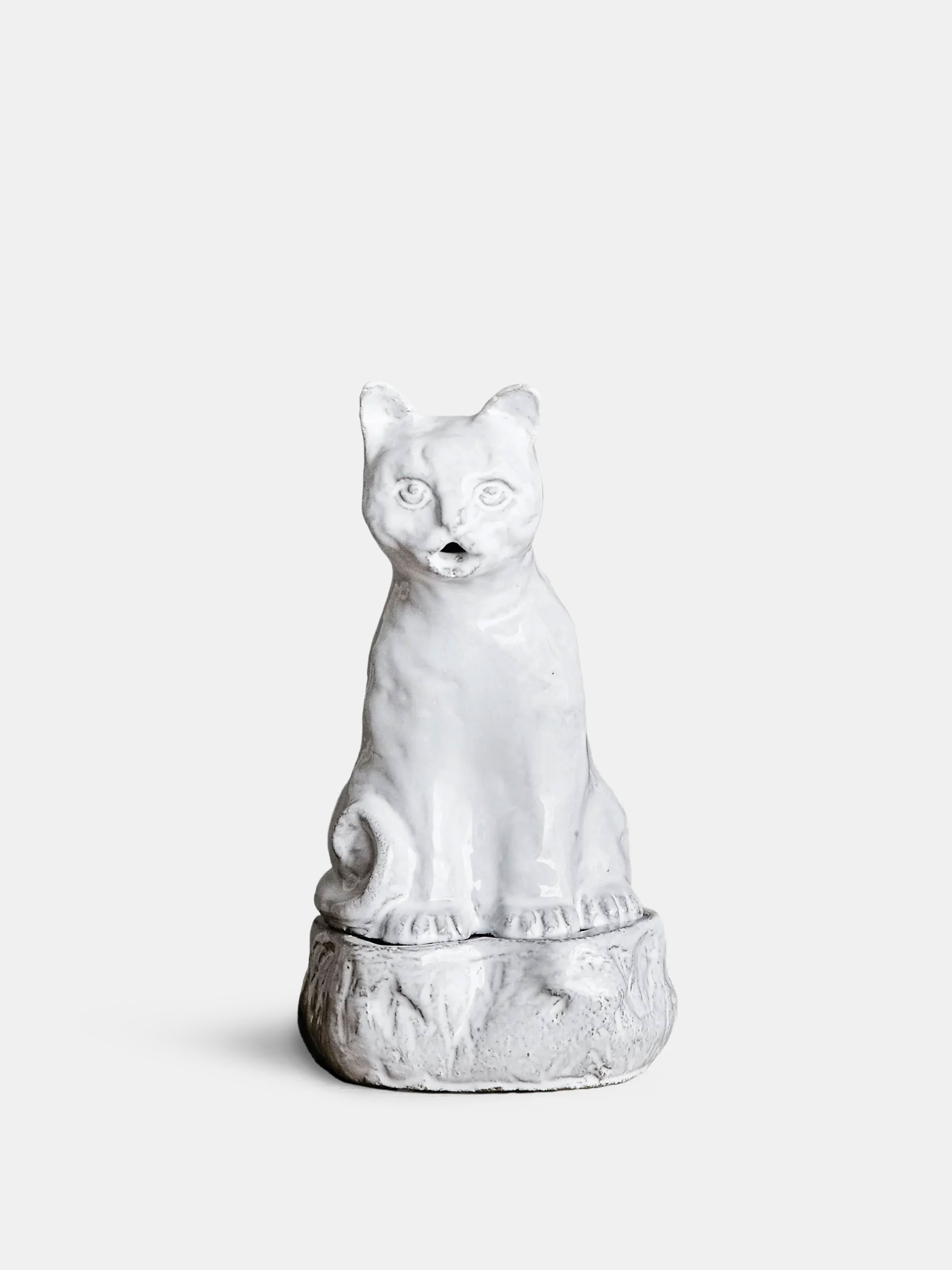 置物 ASTIER de VILLATTE Setsuko Cat Astier de Villatte — Setsuko Cat Incense Burner — Incense holders
