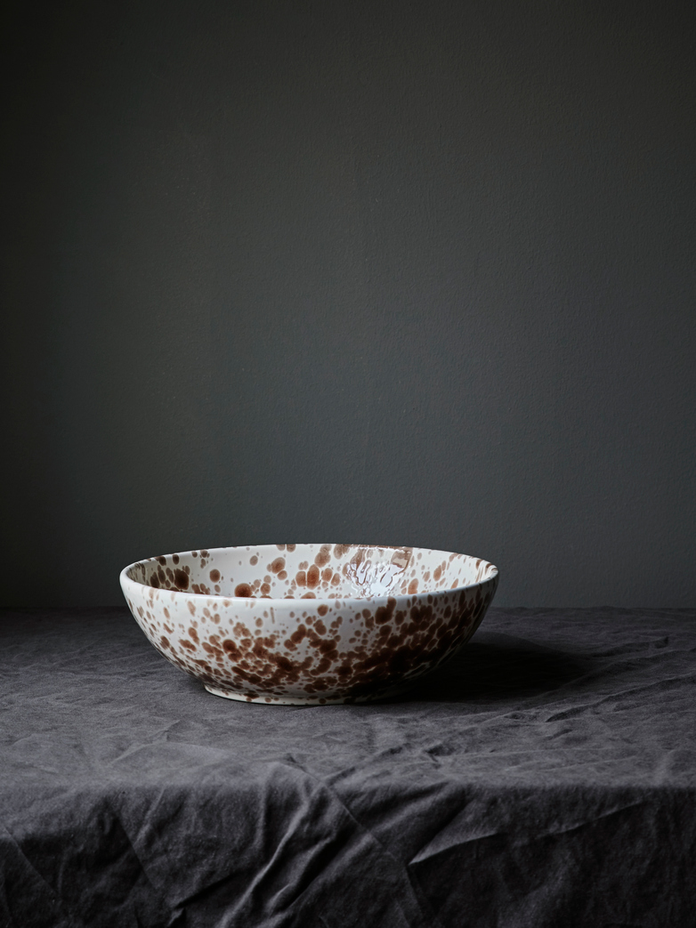 Spruzzi Vivente - Splatter Bowl - Brown