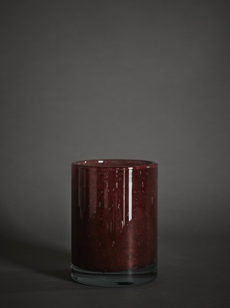 Belle Candle Holder – Claret Red – Medium