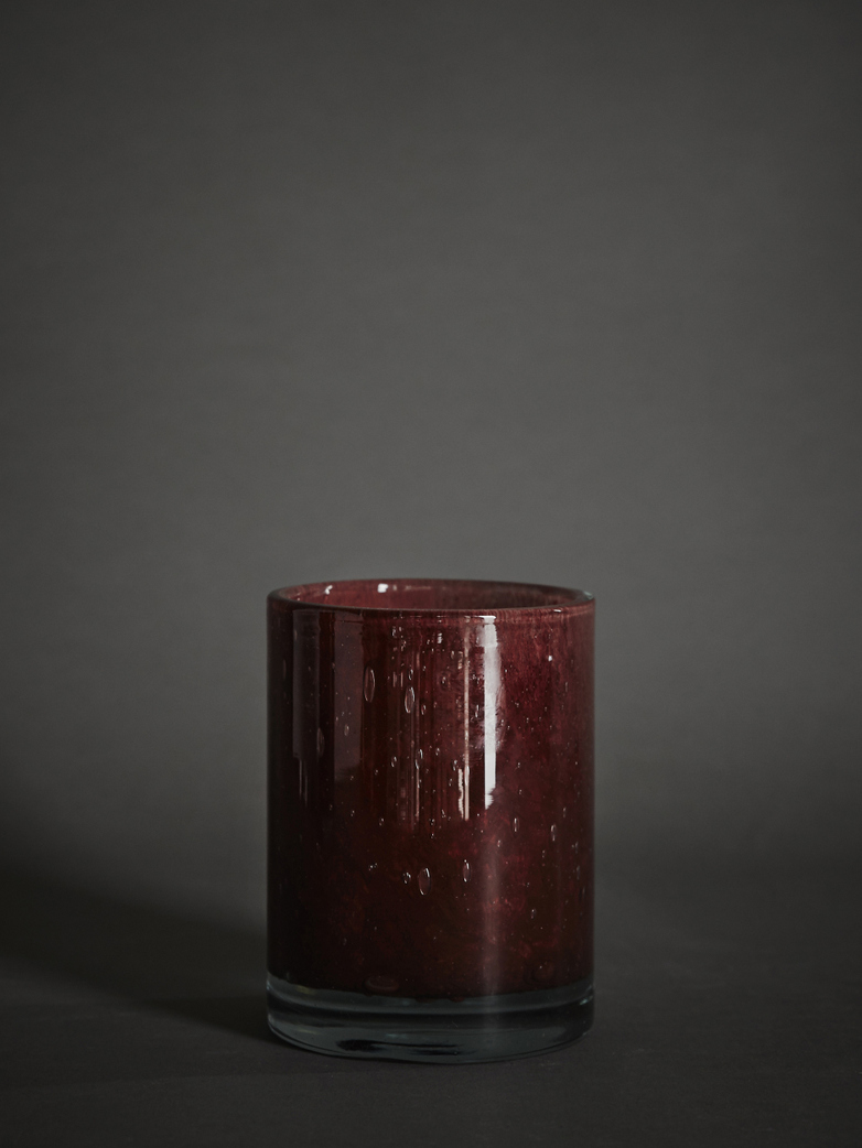 Belle Candle Holder – Claret Red – Medium