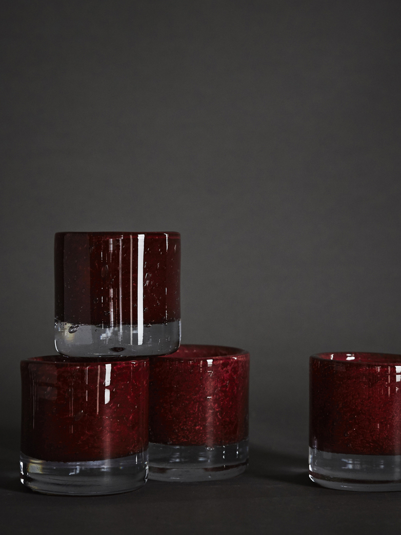 Belle Candle Holder – Claret Red – XS