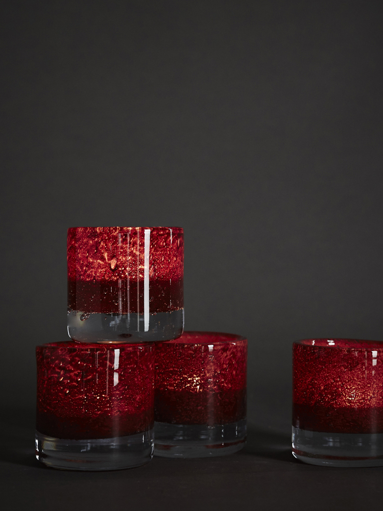 Belle Candle Holder – Claret Red – XS