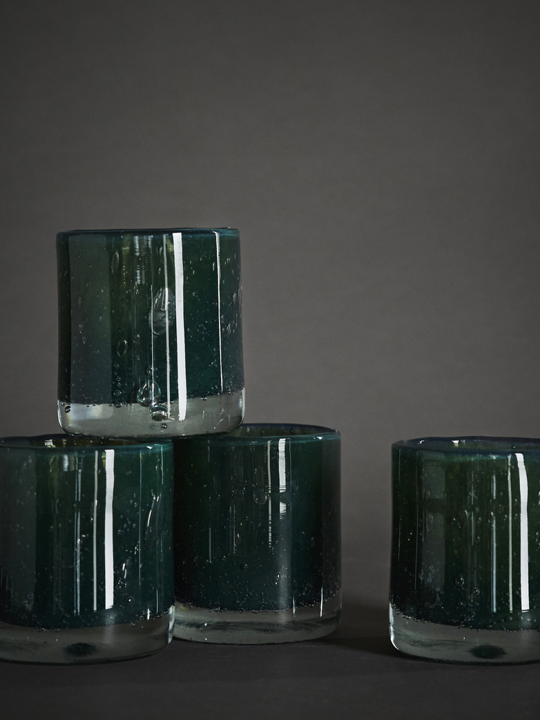 Belle Candle Holder – Moss Green – Small