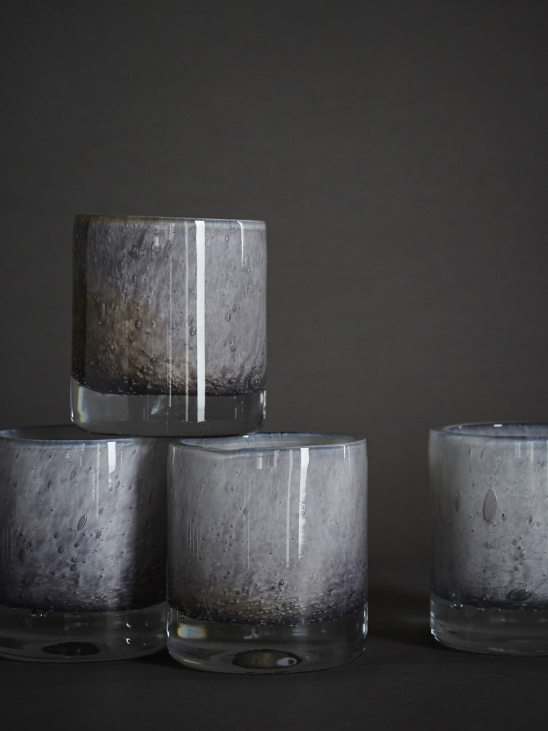 Belle Candle Holder – Cloudy Grey – Small