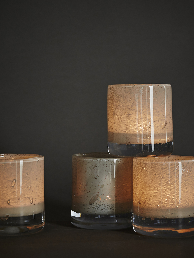 Belle Candle Holder – Light Grey – Small