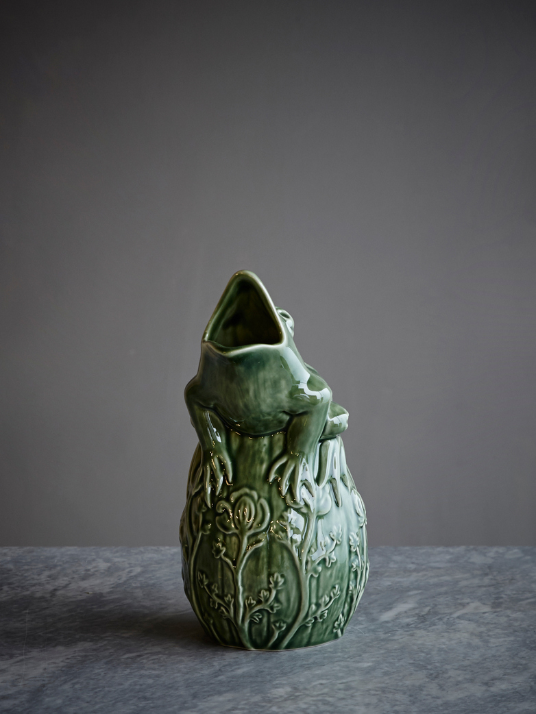 Pitcher Frog Green Espigas