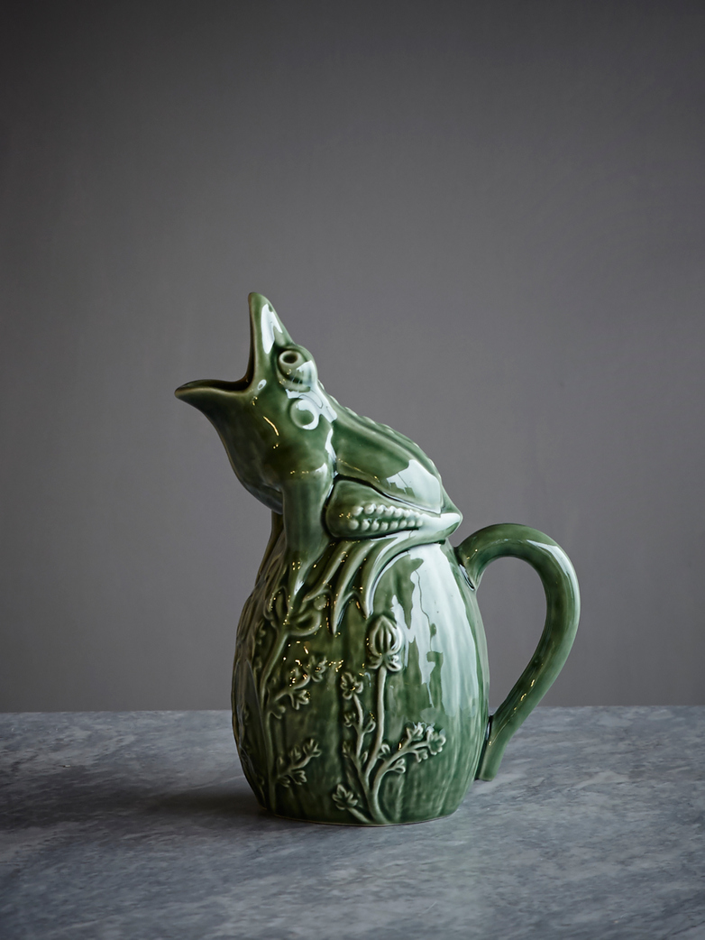Pitcher Frog Green Espigas