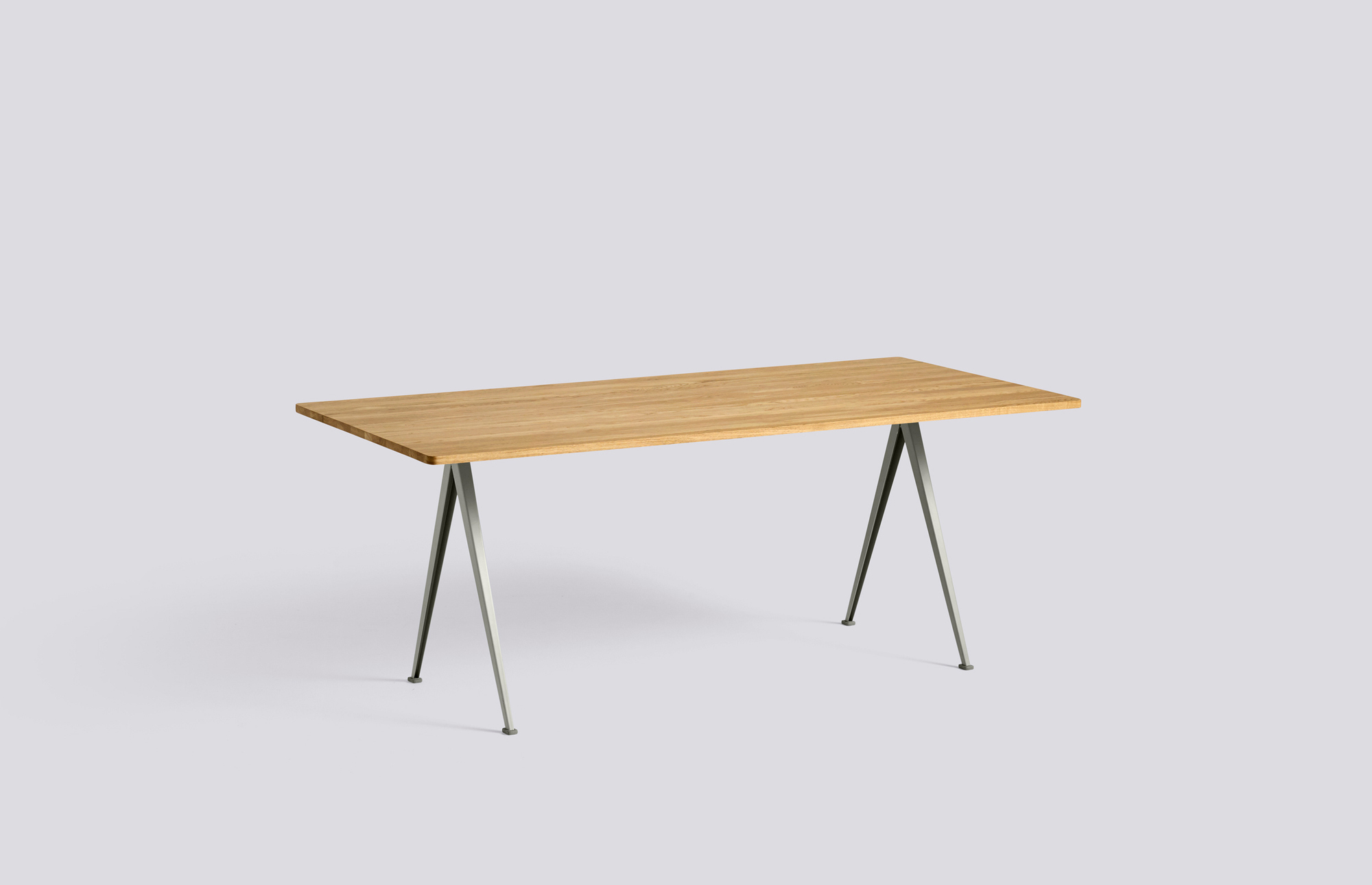 16526 0dd67a873a Pyramid Table 02 L190 W85 Frame Beige Top Oak Clear Lacquered Portrait