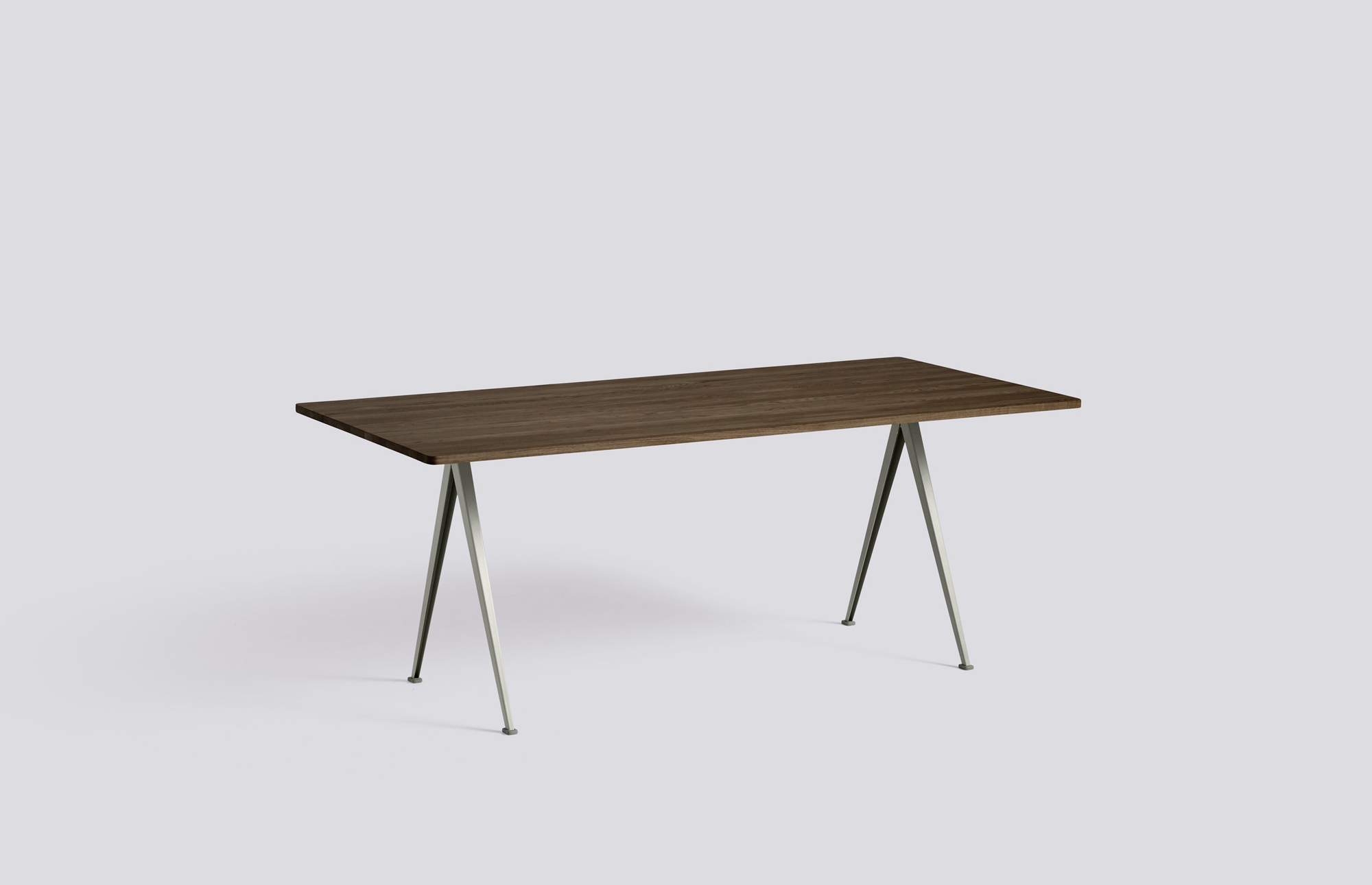 16528 406e021fc7 Pyramid Table 02 L190 W85 Frame Beige Top Oak Smoked Oiled Portrait