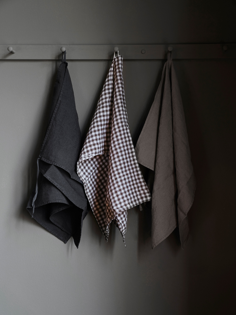 Basic Dishtowel Linen Gris Orage