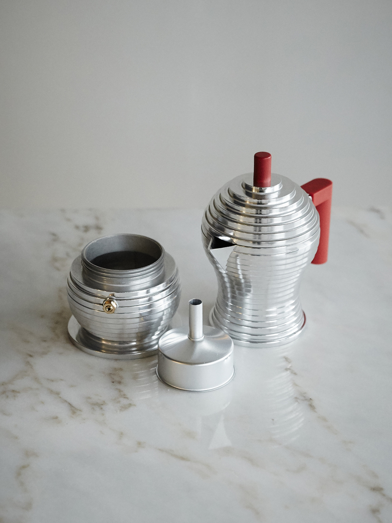 Espresso Coffee Maker Pulcina Red Induction 3 cups