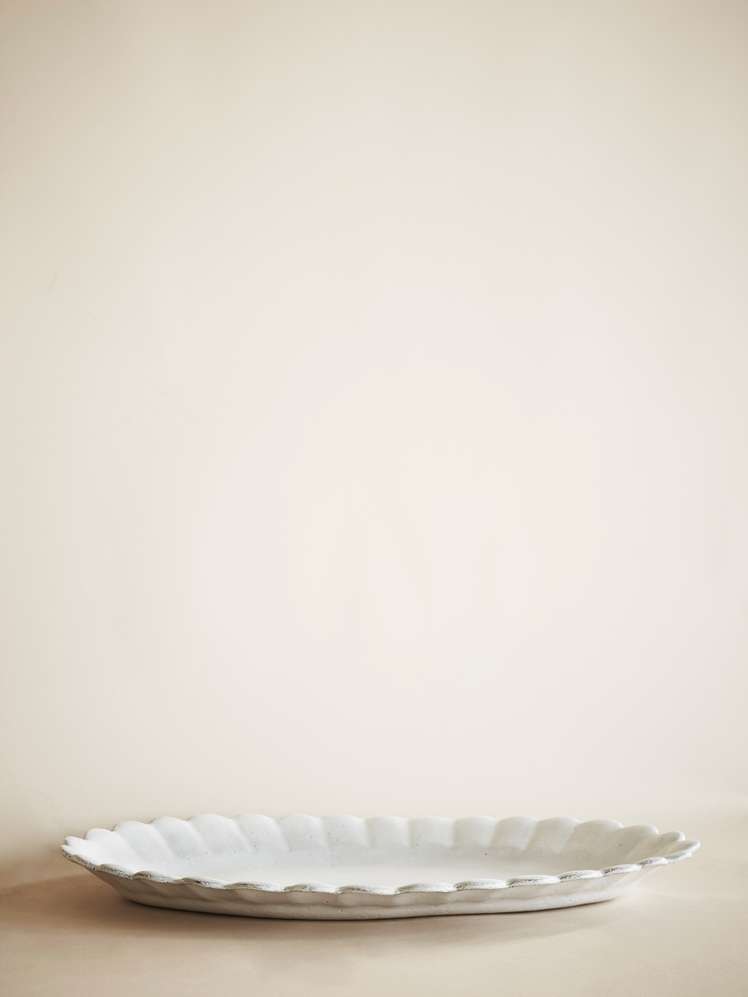Astier de Villatte — Marguerite Oval Platter — Serving dish