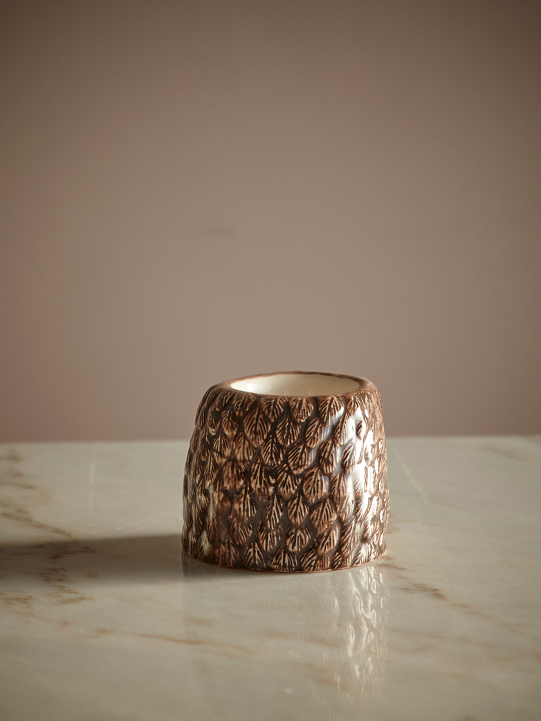 Tawny Owl Face Egg Cup