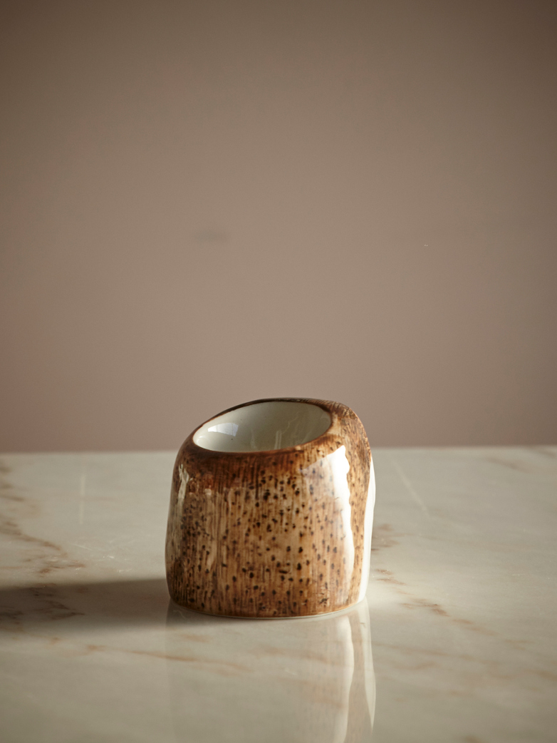 Barn Owl Face Egg Cup