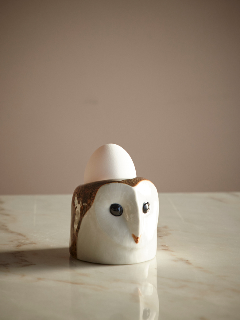 Barn Owl Face Egg Cup