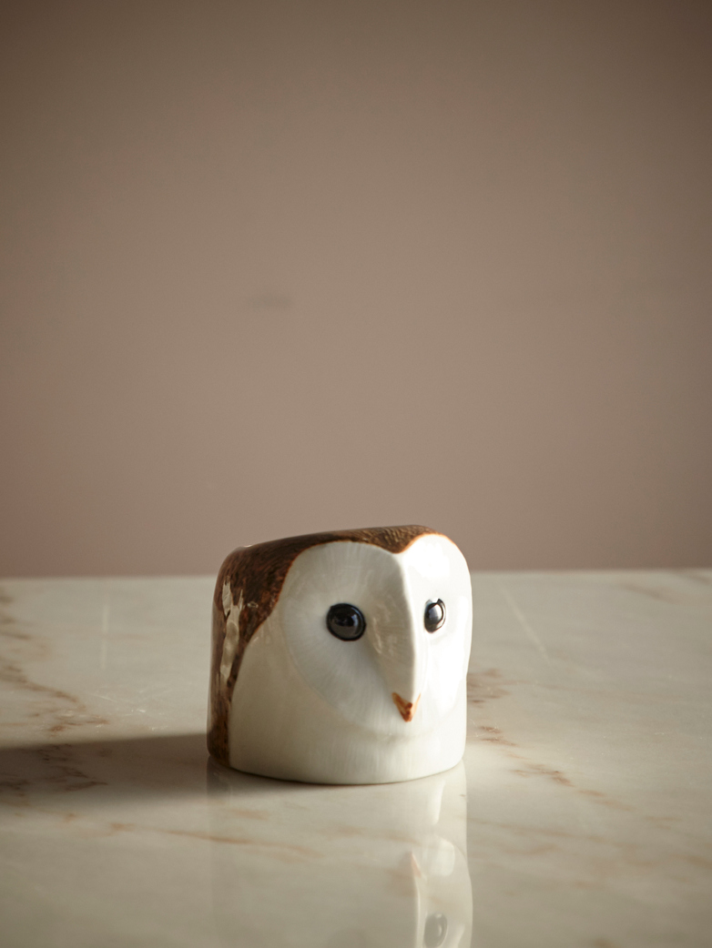 Barn Owl Face Egg Cup