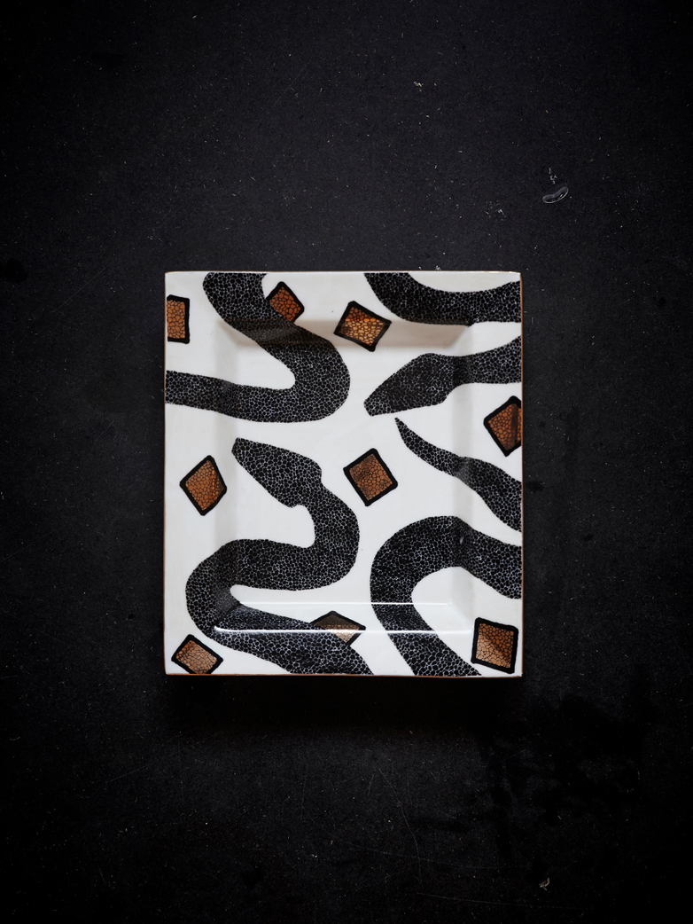 Snakes Tray B - Shagreen