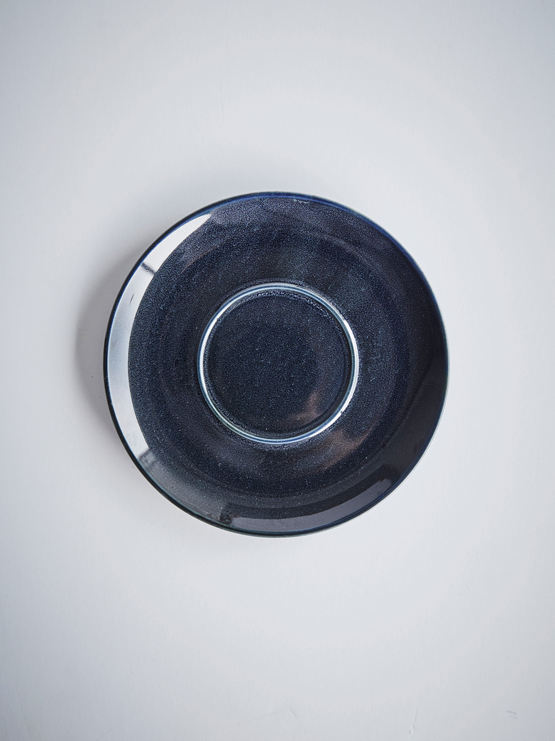 Terres de rêves - Espresso Cup With Saucer Rust - Dark Blue