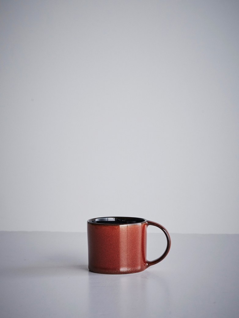 Terres de rêves - Espresso Cup With Saucer Rust - Dark Blue