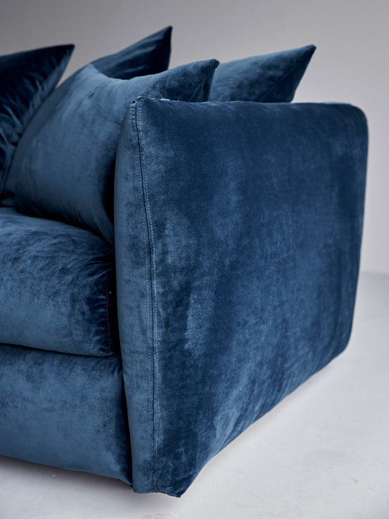 Gala Bleu Paon - 205 cm
