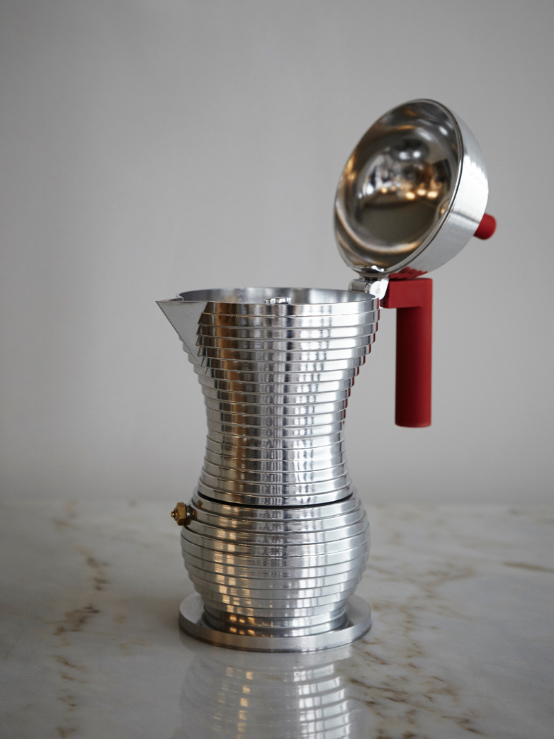 Espresso Coffee Maker Pulcina Red Induction 6 cups