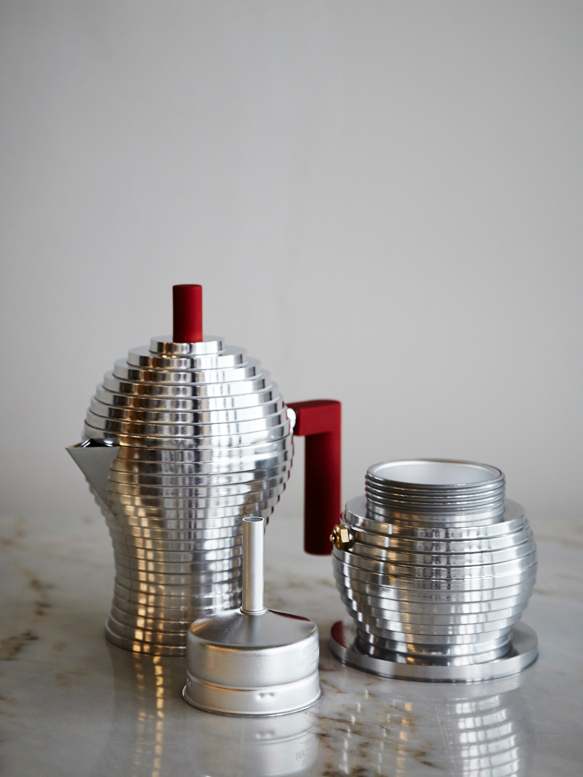 17511 B6a989bef9 Alessi Espresso Coffee Maker Pulcina Red Induction 6 Cups 2018 05 29 4 Portrait