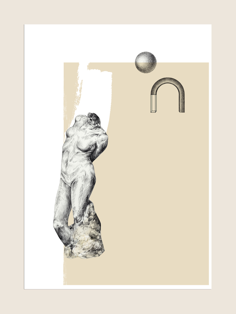 Venus in Beige - 50 x 70 cm