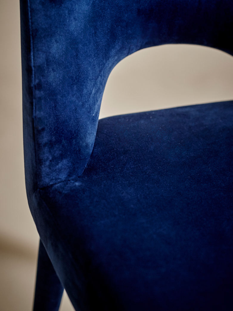 Chair Holy Velvet Blue