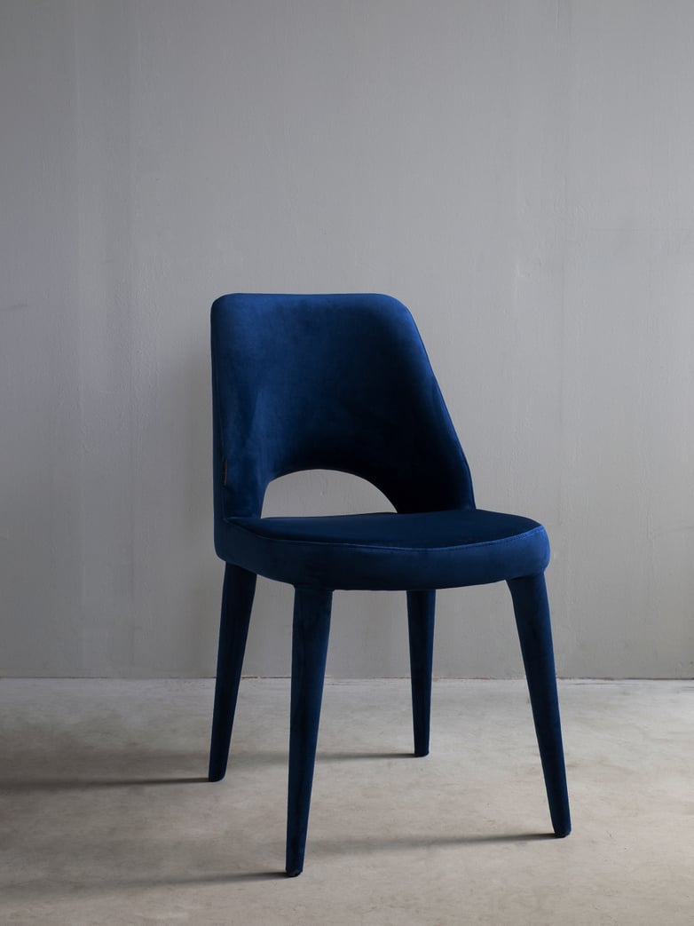 Chair Holy Velvet Blue