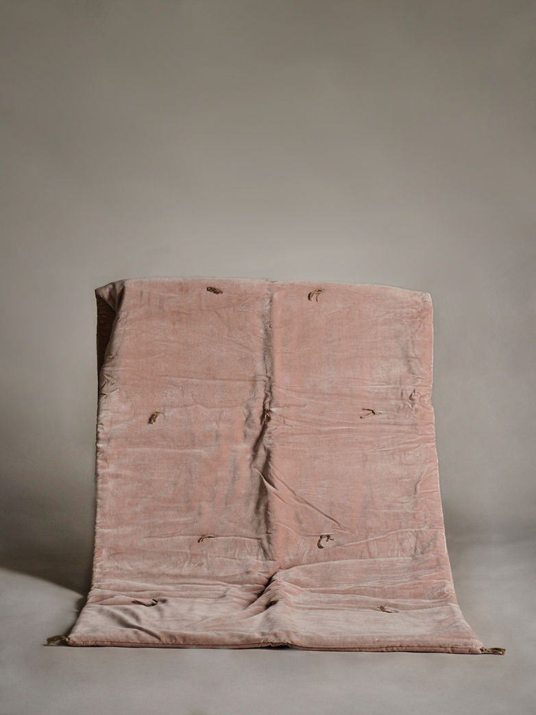 Velvet Sofacover – Pink Blush