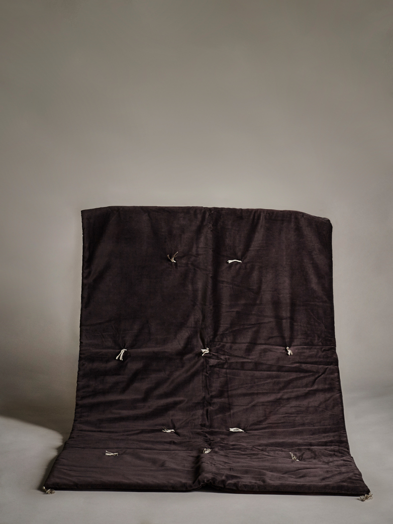 Velvet Sofacover – Puce Brown
